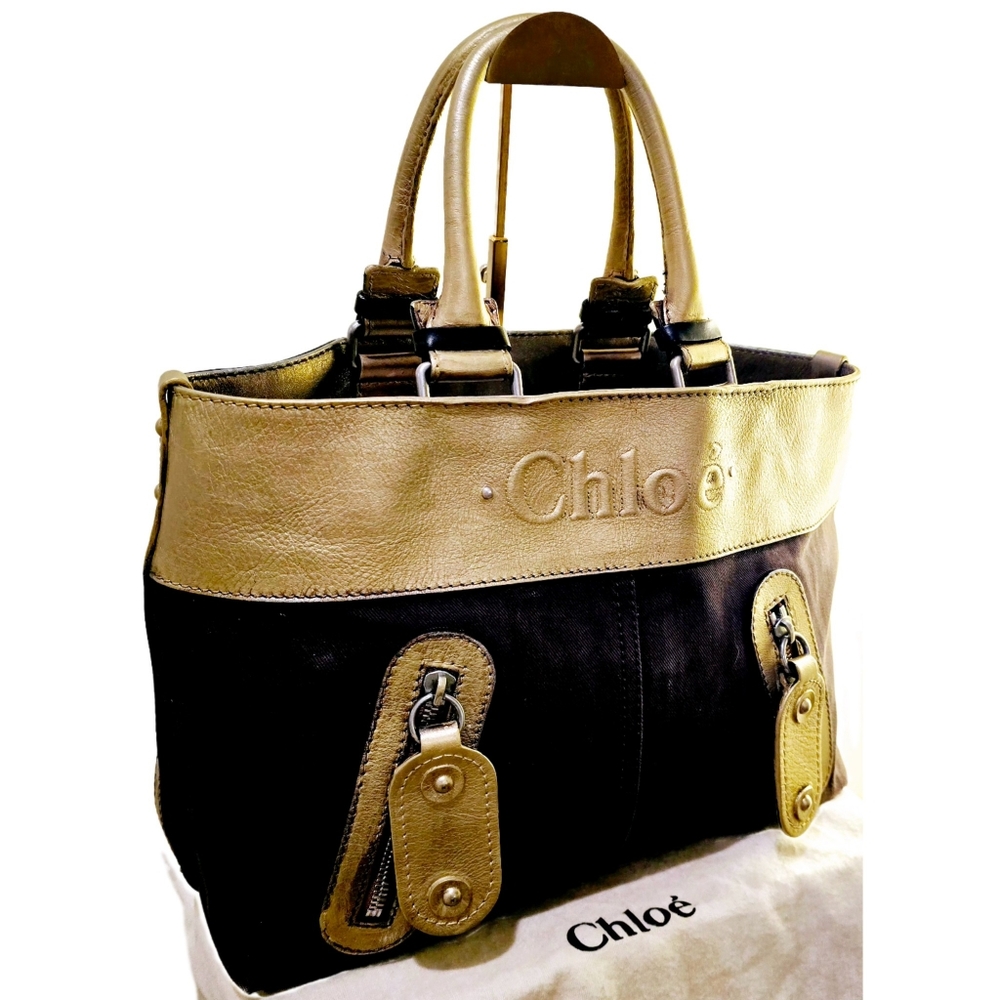 Chloe | Burgundy Denim Handbag Tote Bag